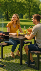 Pikniko ir Grill zona Anykščių miesto parke
